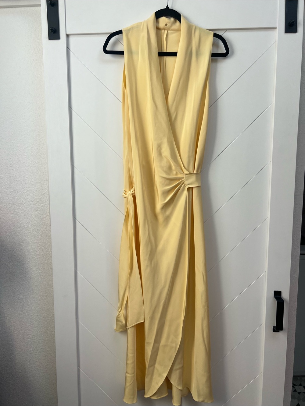 Peter Cohen ‘Nikki’ Silk Wrap Dress in Sunshine yellow - NWT